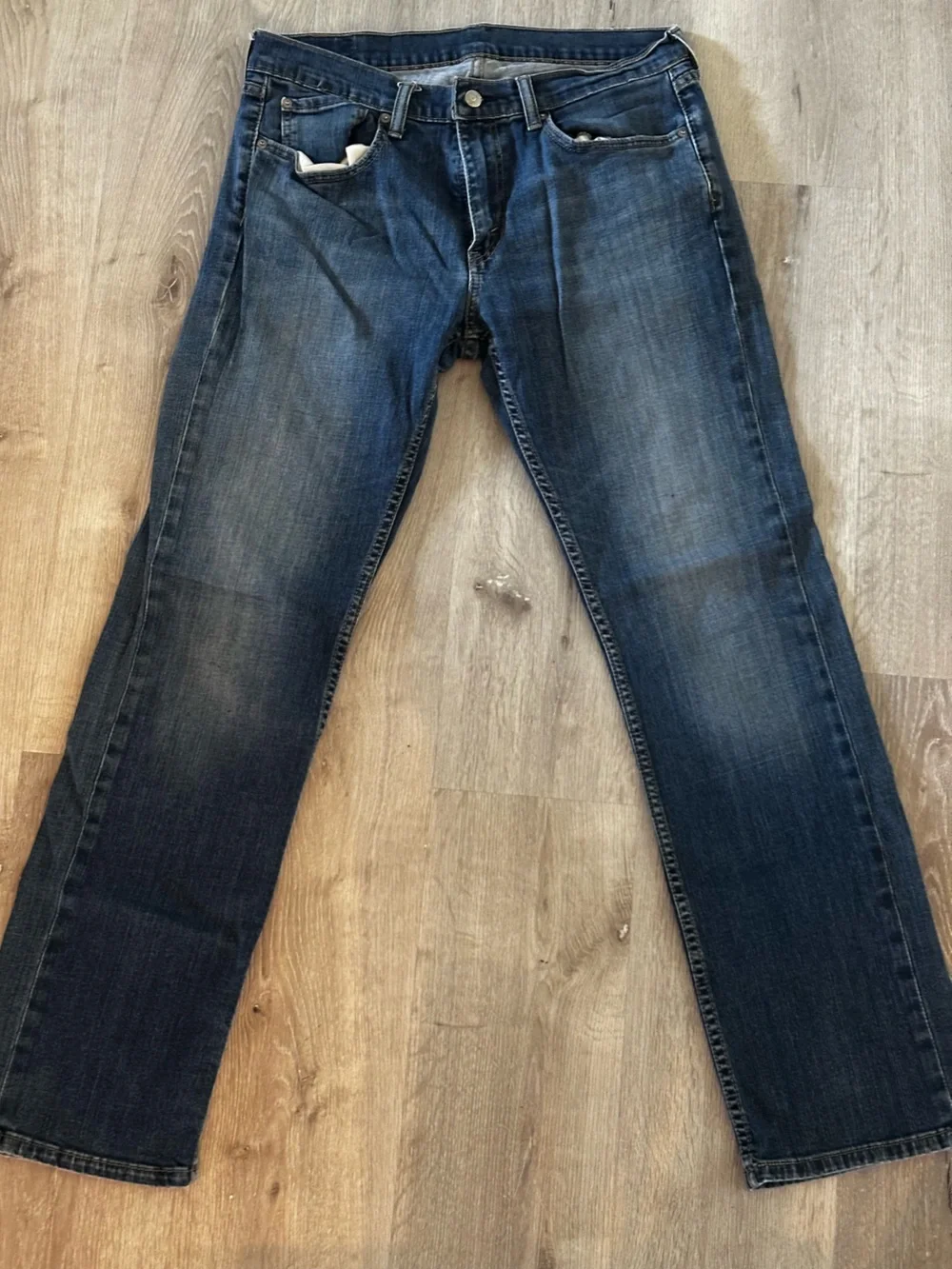 Levi's Men's Dark Blue Straight-Leg Jeans